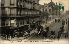 Paris 8e Rue de Rome. College Chaptal à Paris 8e