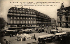 Paris 9e Place de l'Opera. Boulevard des Capucines. Grand Hotel à Paris 9e