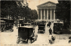 Paris 8e Rue Royale. Eglise de la Madeleine à Paris 8e