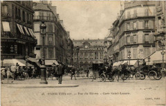 Paris 8e Rue du Havre. Gare Saint-Lazare à Paris 8e