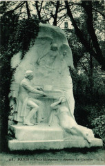 Paris 8e Parc Monceau. Statue de Chopin à Paris 8e