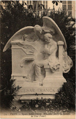 Paris 8e Square Saint-Clotilde. Monument Cesar Franck à Paris 8e