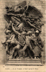 Paris 8e Arc de Triomphe. le Depart à Paris 8e