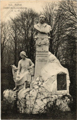Paris 6e Jardin du Luxembourg. Statue de Ferdinand Fabre à Paris 6e