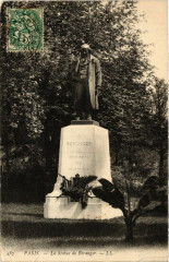 Paris 6e La Statue de Beranger à Paris 6e