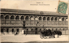 Carte postale ancienne Paris 6e - 11. Bibliothèque Sainte-Geneviève
                                                                     à Paris 5e
                                