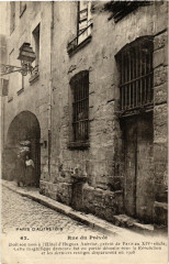 Carte postale ancienne Paris d'autrefois 4e Rue du Prevot. Hote d'Hugues Aubriot
                                                                     à Paris 4e
                                