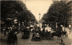 Paris 2e Perspective du Boulevard Montmartre à Paris 2e
