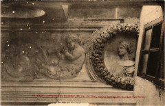 Paris 2e 23 Rue du Jour Plafond de l'escalier à Paris 2e