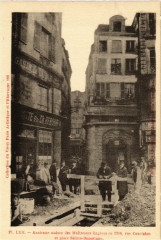Paris 2e rue Courtalon. Place Sainte-Opportune à Paris 2e