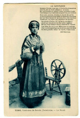 Savoie Tarentaise Folklore Costumes Le Rouet -
													73 Savoie
												