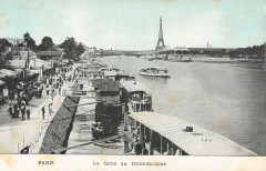 Carte postale ancienne La Seine au Point-du-Jour
                                                                     à Paris 16e
                                