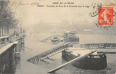 Paris Vue Prise Du Pont De La Concorde Sous La Neige