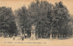 Bourg Les Quinconces Et Le Monument Edgar Quinet