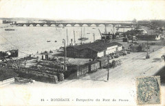 Bordeaux Perspective Du Pont De Pierre à Bordeaux