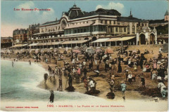 Biarritz La Plage et le Casino Municipal France à Biarritz