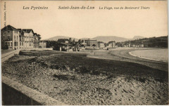 Saint-Jean-de-Luz La Plage - Vue du Boulevard Thiers à Saint-Jean-de-Luz