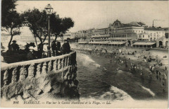 Biarritz Vue sur le Casino Municipal et la Plage à Biarritz
