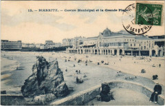 Biarritz Casino Municipal et la Grande Plage à Biarritz