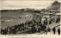 Biarritz Vue Generale de la Plage à Biarritz