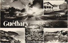 Guethary Le Fronton - La Plage vers l'Espagne et le Casino