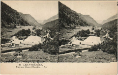 Eaux-Chaudes Vue aux Eaux Chaudes - Stereo Postcard