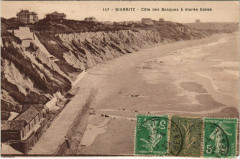 Biarritz Cote des Basques a Maree Basse à Biarritz