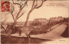 Biarritz et ses Tamaris - Vue sur la Plage - Eglise Sainte-Eugenie à Biarritz