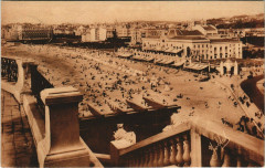 Biarritz La Grande Plage Vue de la Pergola du Casino Bellevue à Biarritz