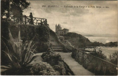 Biarritz Esplanade de la Vierge et la Villa Belza France à Biarritz