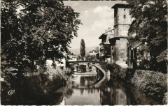 St.Jean Pied de Port La Nive, le Pont d'Espagne France