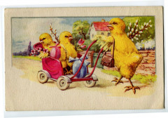 Fantaisie happy easter chicks rare and stroller