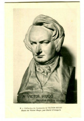 Famous character victor Hugo bust by David d' Angers