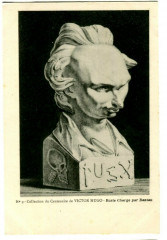 Famous character victor Hugo bust by dantan