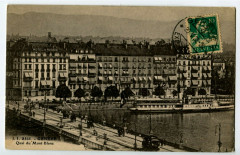 Switzerland lake Geneva Geneva quai du mont-blanc