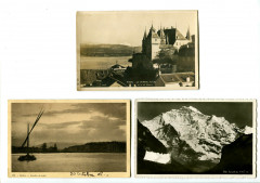Switzerland lake Geneva lot of 3 cards