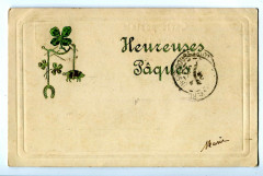 Fantaisie relief card happy easter