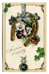 Fantaisie card relief thoughts and horseshoe -
													02 Aisne
												