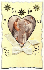 Fantaisie religion souvenir of first communion fantasy postcard