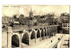Switzerland lemanic lausanne le grand pont animated
