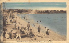 Saint Cast Un Coin De La Plage A L'Heure Du Bain
