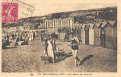 Boulogne Sur Mer Les Cabines Sur La Plage à Boulogne-sur-Mer