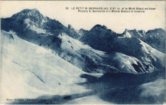 Le Petit Saint-Bernard et le Mont Blanc en Hiver