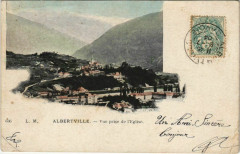 Albertville Vue prise de l'Eglise à Albertville