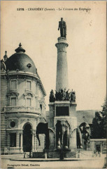 Carte postale ancienne Savoie Chambéry La Colonne des Eléphants
                                                                     à Chambéry
                                