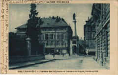 Chambery Fontaine des Elephants ou Colonne de Boigne -
													73 Savoie
												