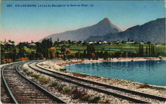 Aix-les-Bains Le Lac du Bourget et la Dent du Chat à Aix-les-Bains