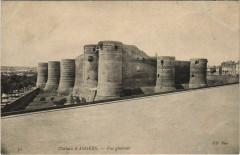 Angers Le Chateau , vue generale France à Angers