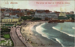 Biarritz Vue prise du haut de l'Hotel France à Biarritz