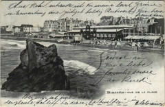 Biarritz vue de la Plage France à Biarritz